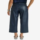 Faux Leather Wide-Leg Crop Pant image number null