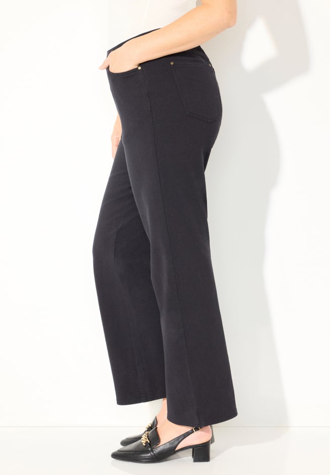 The Wide Leg Knit Jean image number 2