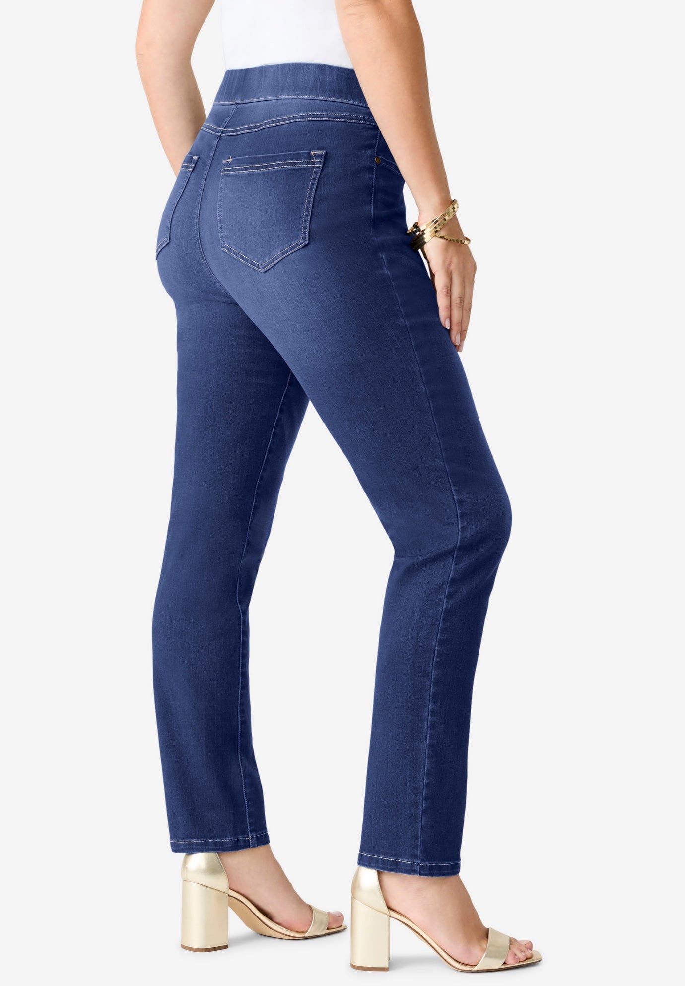 Plus Size 360&deg; Stretch Straight Leg Jean image number 0