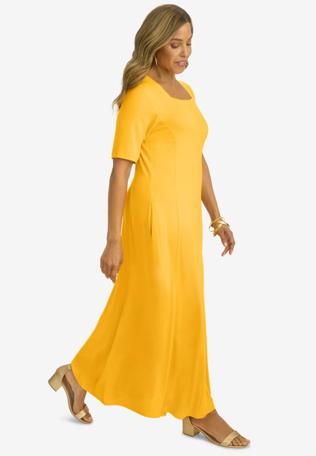 Square Neck Maxi Dress image number 2