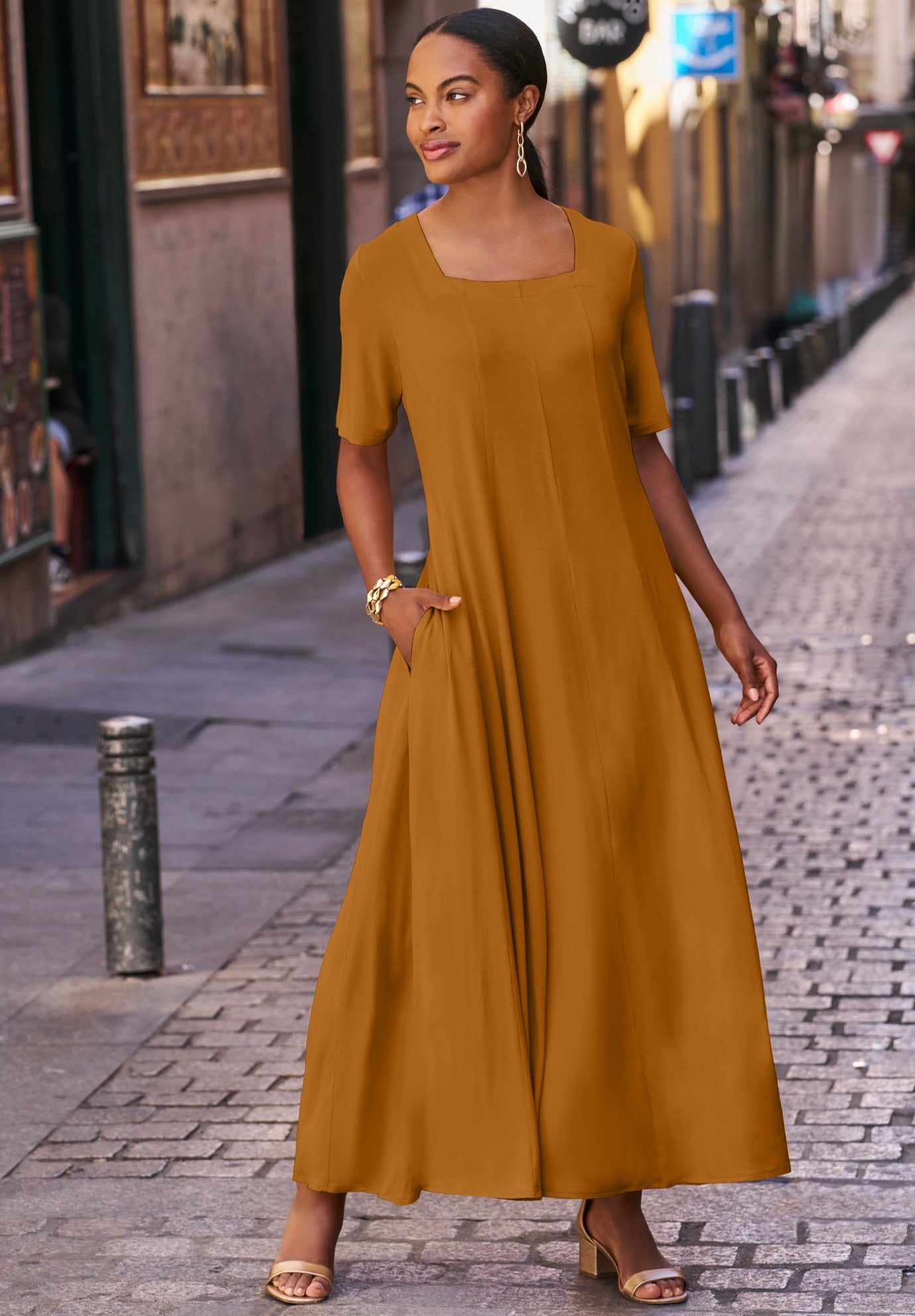 Square Neck Maxi Dress image number 0