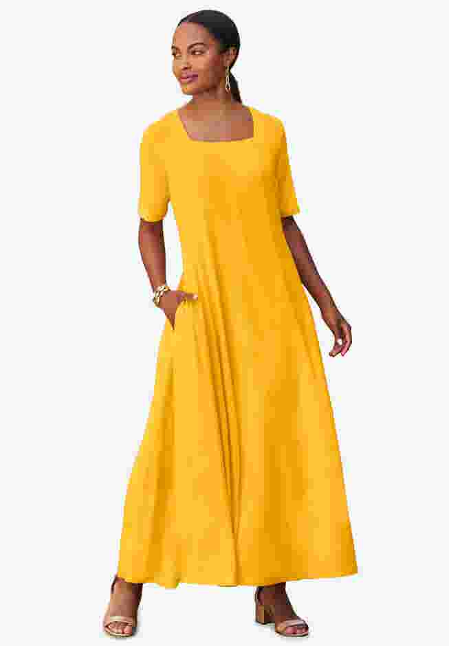 Square Neck Maxi Dress image number 0