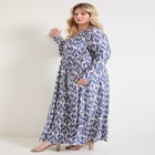 V Neck Maxi Dress image number null