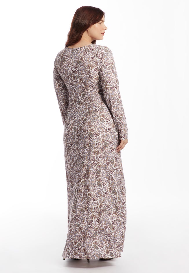 V Neck Maxi Dress image number 2