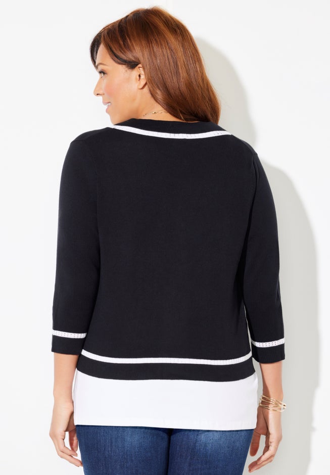 Trimmed Shrug Cardigan image number 1