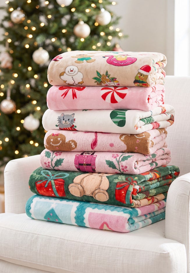 Beary Christmas Plush Throw image number 3