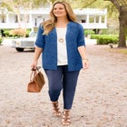 Embroidered Buttonfront Tunic image number null