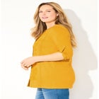 Embroidered Buttonfront Tunic image number null