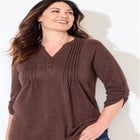 Impossibly Soft Half-Button Swing Top image number null