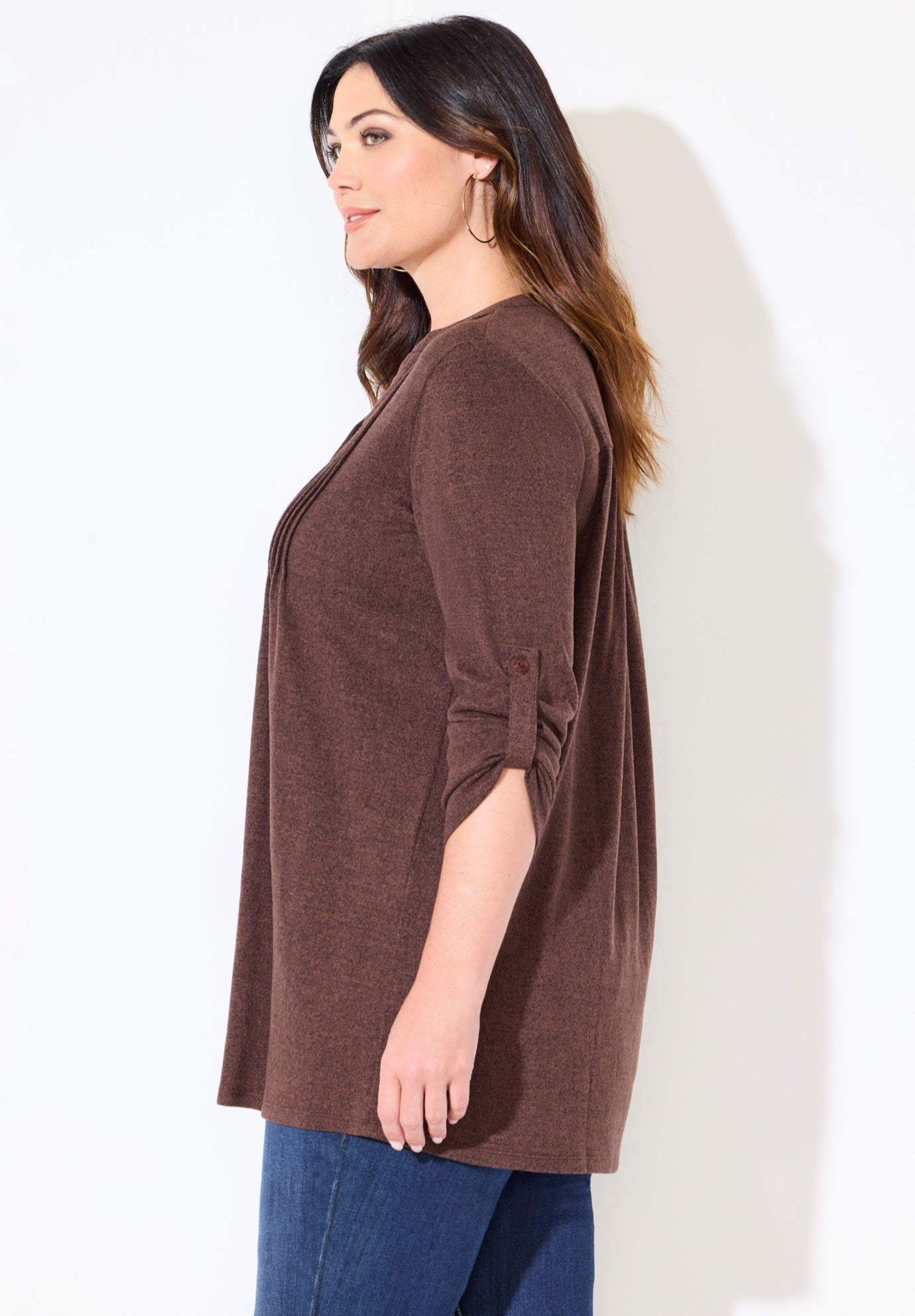 Impossibly Soft Half-Button Swing Top image number 2