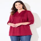 Impossibly Soft Half-Button Swing Top image number null