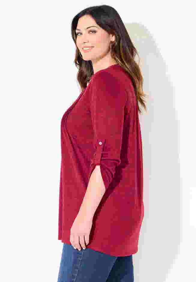 Impossibly Soft Half-Button Swing Top image number 3