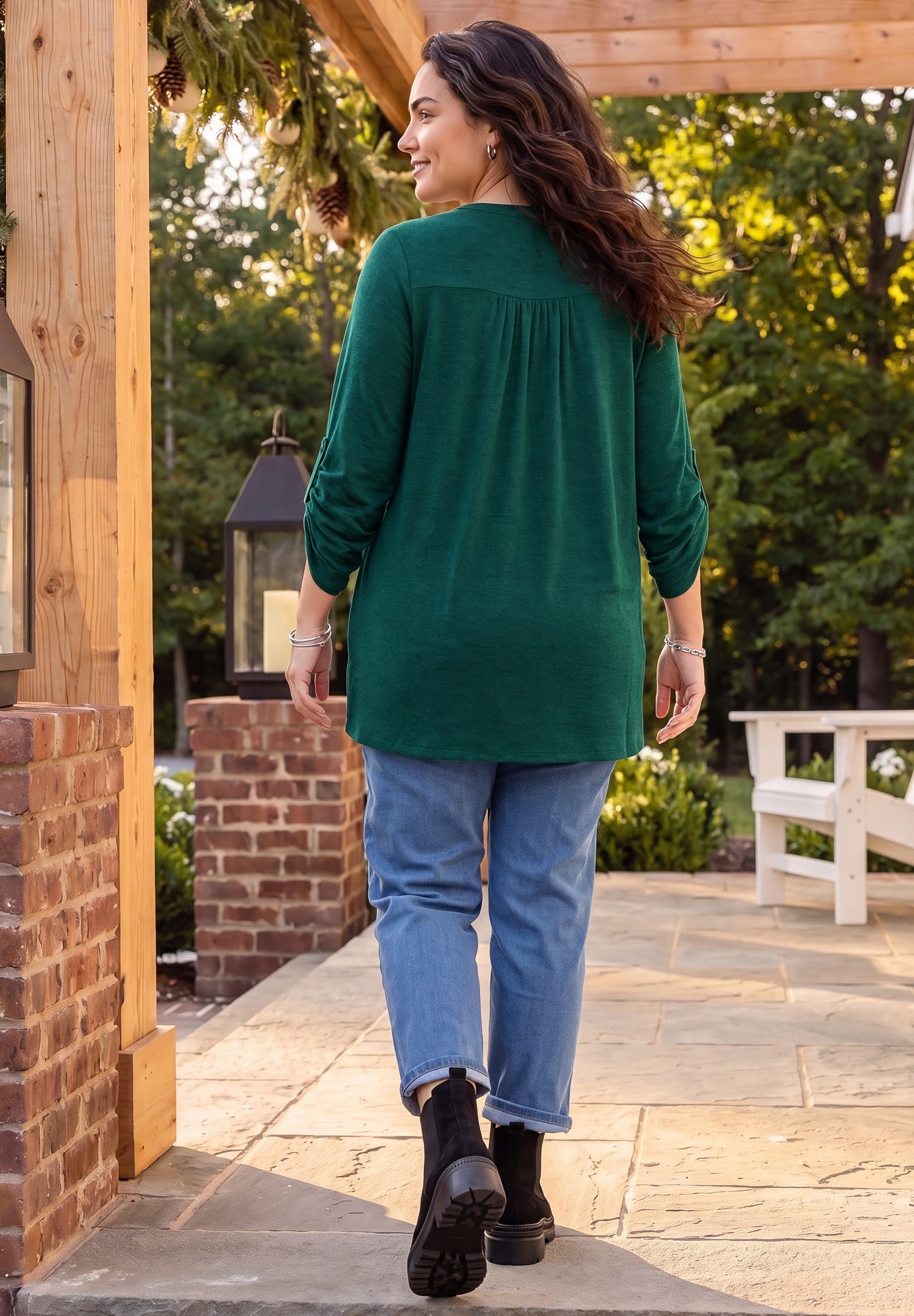 Impossibly Soft Half-Button Swing Top image number 1