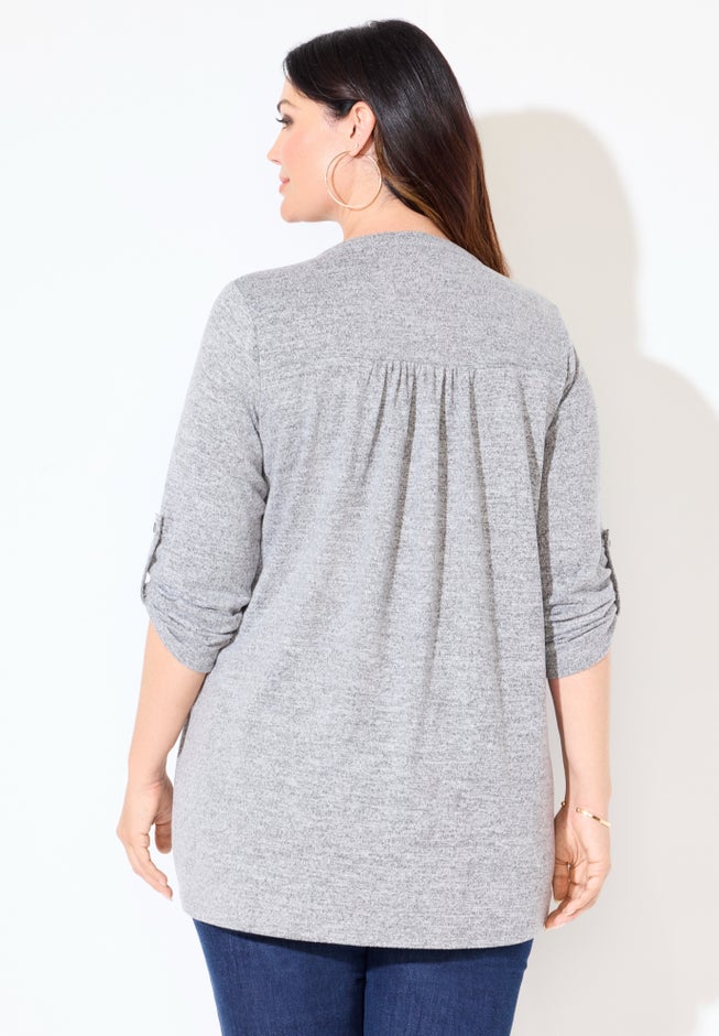 Impossibly Soft Half-Button Swing Top image number 1