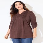 Impossibly Soft Half-Button Swing Top image number null