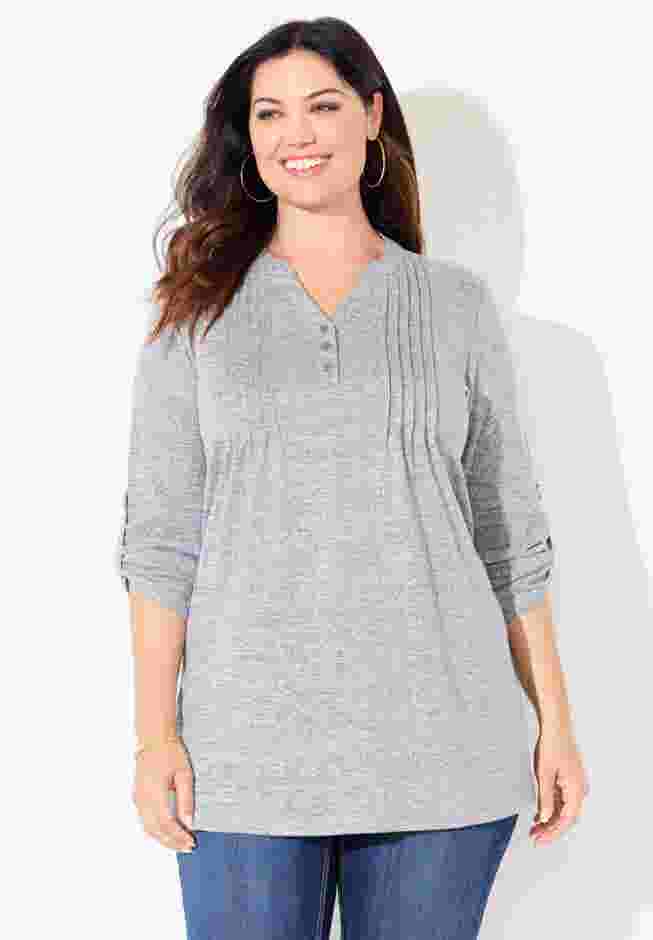 Impossibly Soft Half-Button Swing Top image number 0