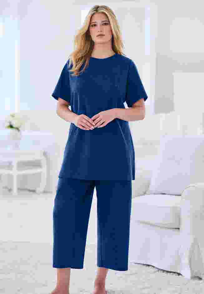 Dreams & Co® 2-Piece Applique Capri image number 1