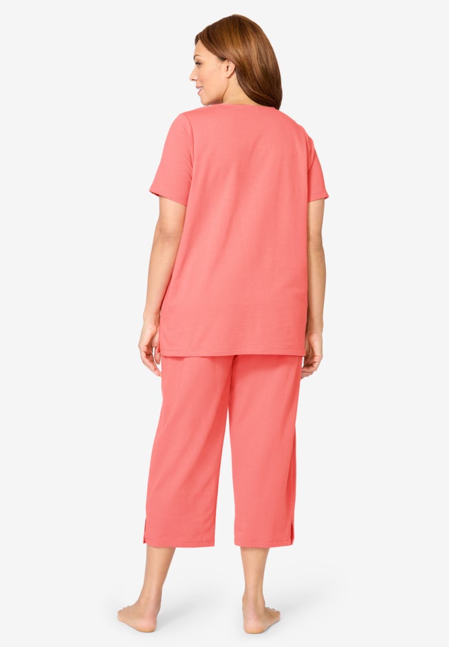 Dreams & Co&reg; 2-Piece Applique Capri image number 2