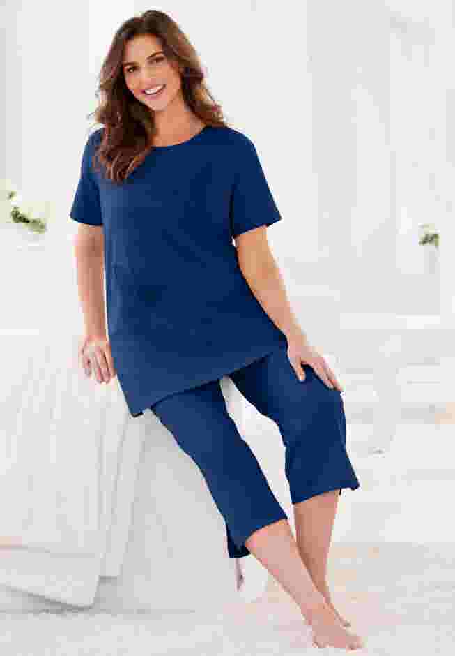 Dreams & Co® 2-Piece Applique Capri image number 0