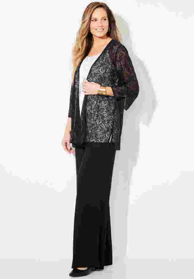 AnyWear Lace Cardigan image number 3