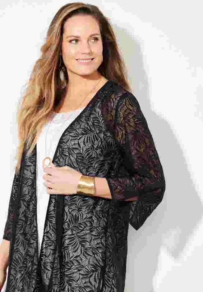 AnyWear Lace Cardigan image number 2