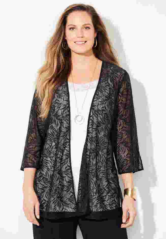 AnyWear Lace Cardigan image number 0