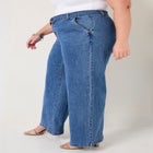 Curvie Fit High-Waisted Wide-Leg Utility Jean image number null