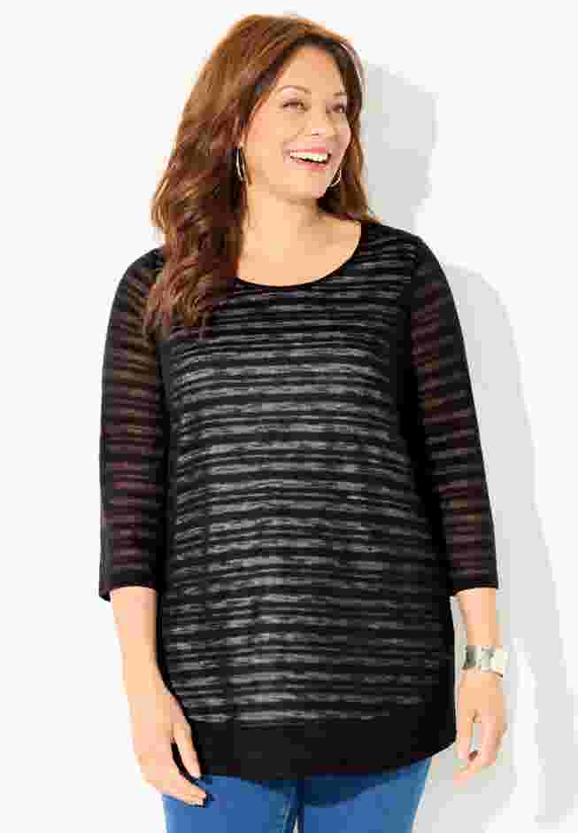 Shadow Stripe Tunic image number 1