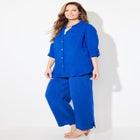 AnyWear Pucker Cotton Wide Leg Pant image number null