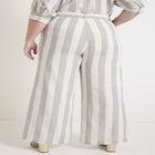 Curvie Fit High-Waisted Wide-Leg Linen Pant image number null