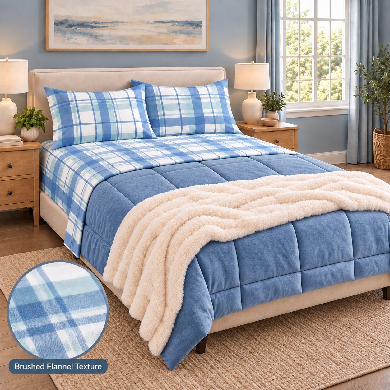 Cotton Flannel Print Sheet Set image number 6