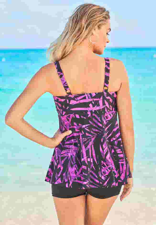 Flyaway Tankini Top with Bust Support  image number 1