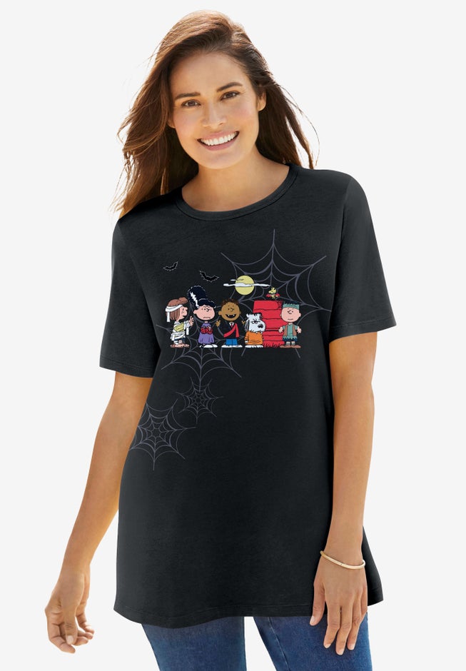 Black Peanuts Trick or Treat Tee image number 0