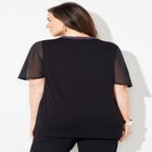 Flutter Sleeve Peasant Top image number null