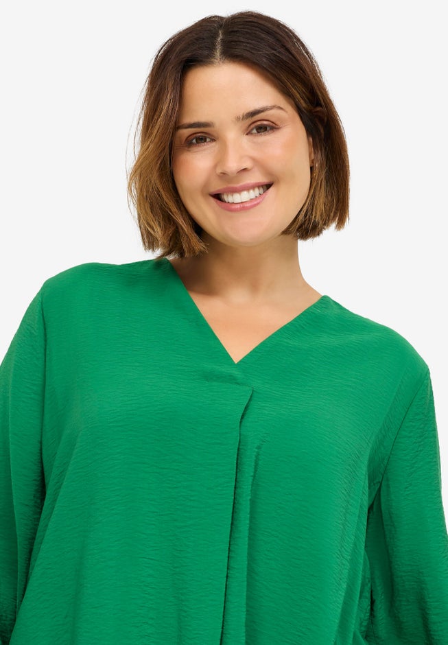 Long Sleeve Inverted Pleat Tunic image number null