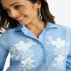 Applique Poplin Shirt image number null