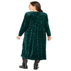 21-Button Velour Dress image number null