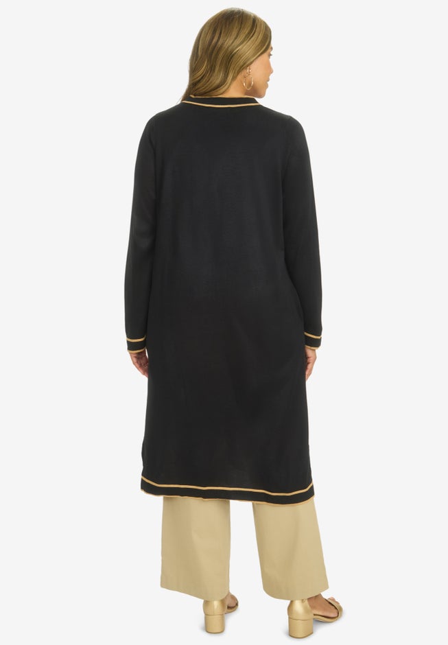 Tipped Duster Cardigan image number 1