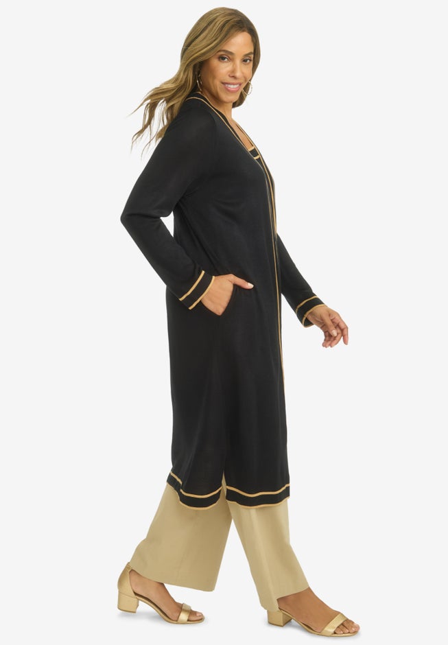 Tipped Duster Cardigan image number 2