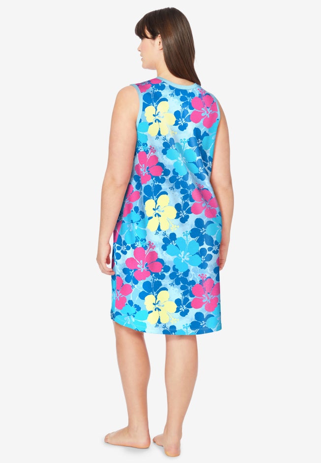 Short Sleeveless Sleepshirt image number 1