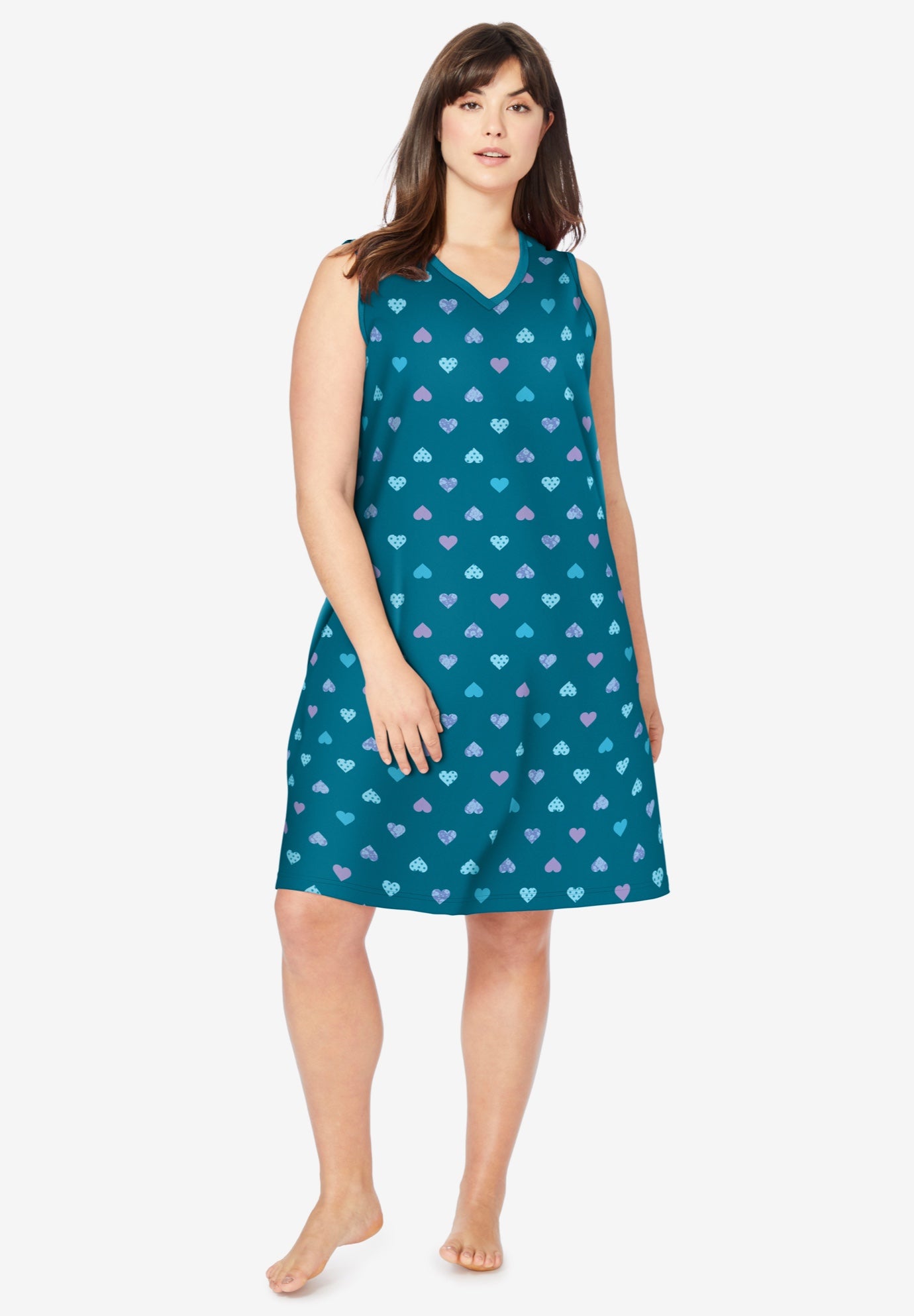 Short Sleeveless Sleepshirt image number 0