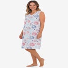 Short Sleeveless Sleepshirt image number null