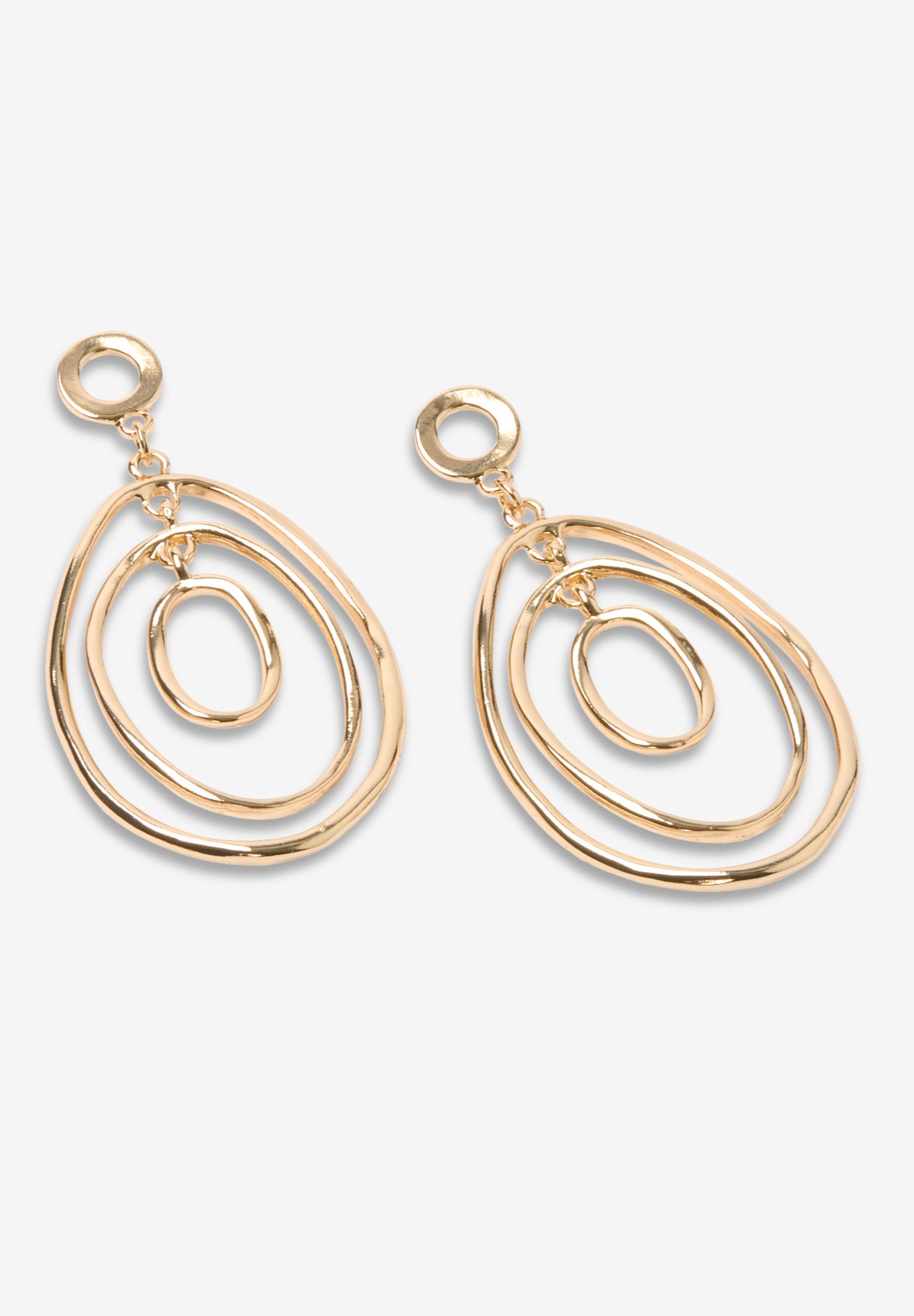 Oval Drop Earrings image number 1
