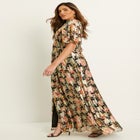 Metallic Printed Maxi Dress image number null