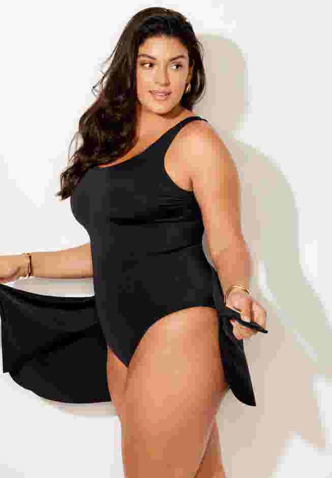 Adjustable Sarong Swimdress image number 4