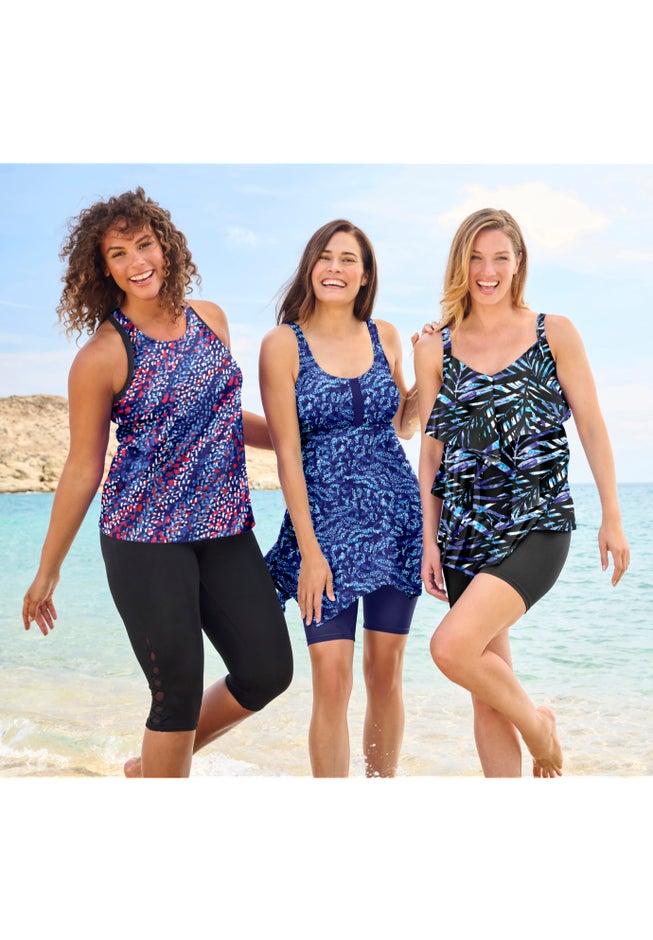 Longer-Length Tankini Top image number 4