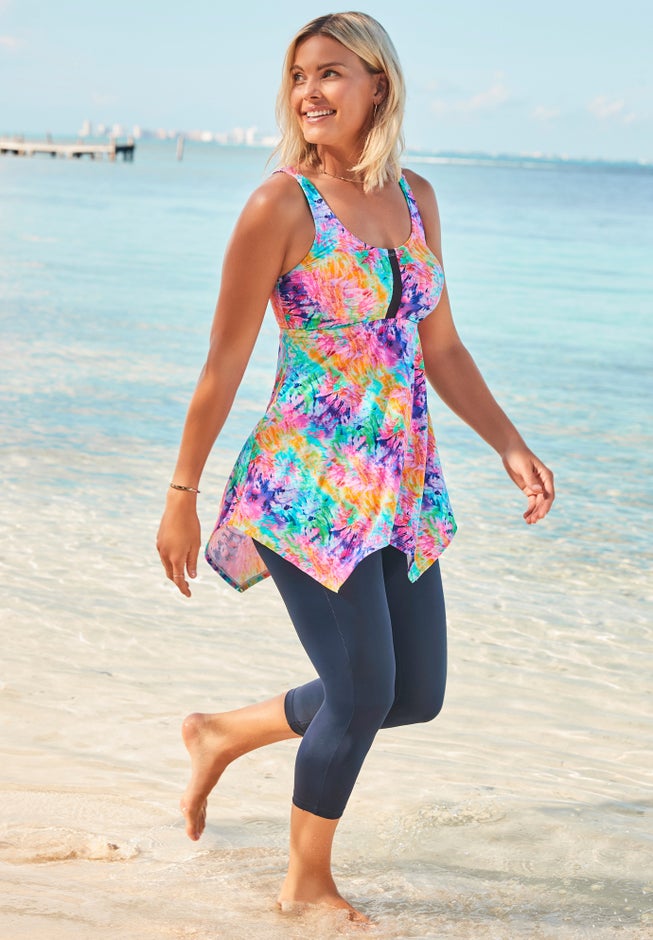 Longer-Length Tankini Top image number 1