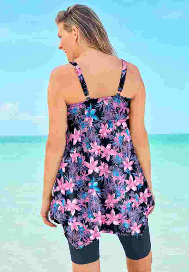 Longer-Length Tankini Top image number 1