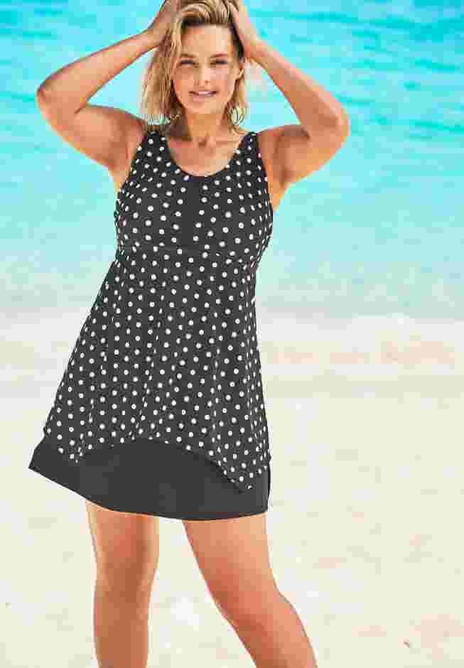 Longer-Length Tankini Top image number 0