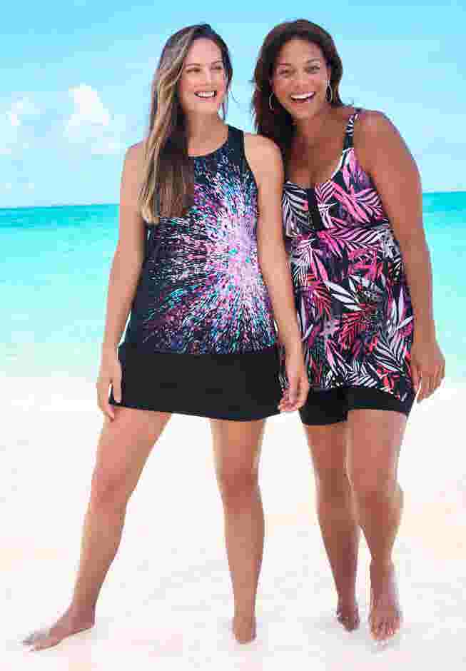 Longer-Length Tankini Top image number 5
